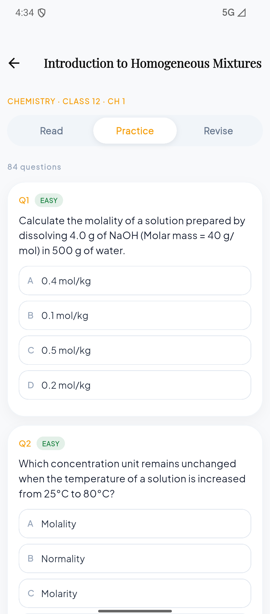 Practice & quizzes